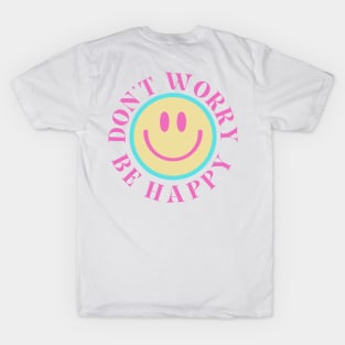 Retro Don't Worry Be Happy t-shirt, Vintage Shirt, Graphic Tee T-Shirt